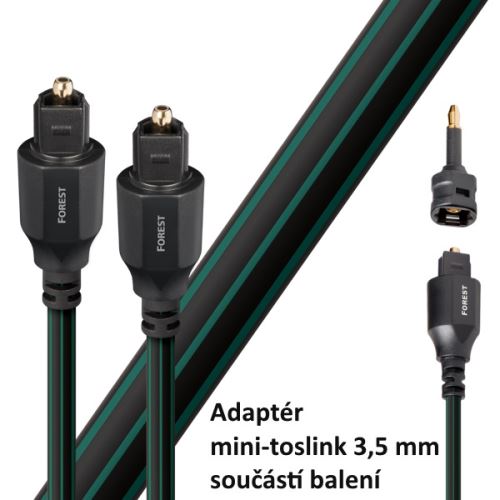 Audioquest Forest Optilink optický kabel Toslink (+ 3,5 mm mini adaptér)