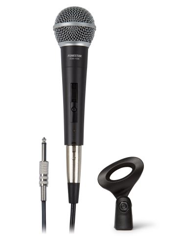 Fonestar FDM-1036 - Magnetodynamický ruční mikrofon s vypínačem a kabelem